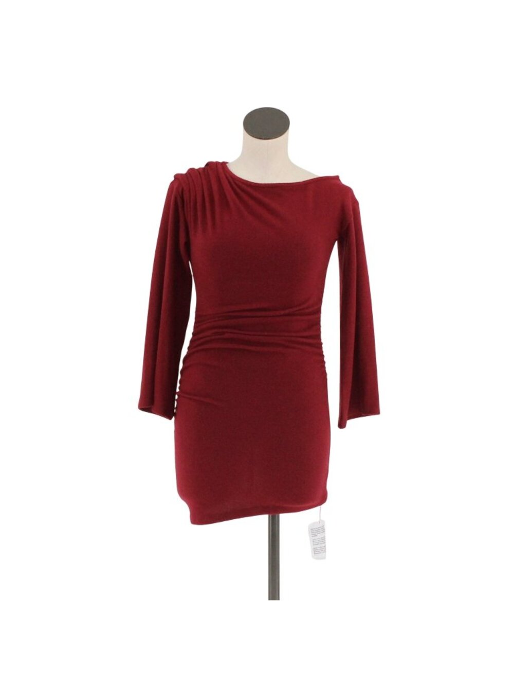 NEW ASOS Design Burgundy Bodycon Dress Women Size XS